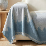 Blue Trees Couch Cover