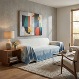 Blue Trees Couch Cover